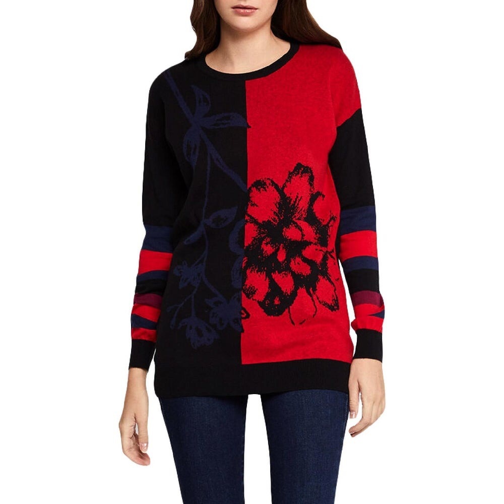 BCBGeneration Floral Jacquard Sweater